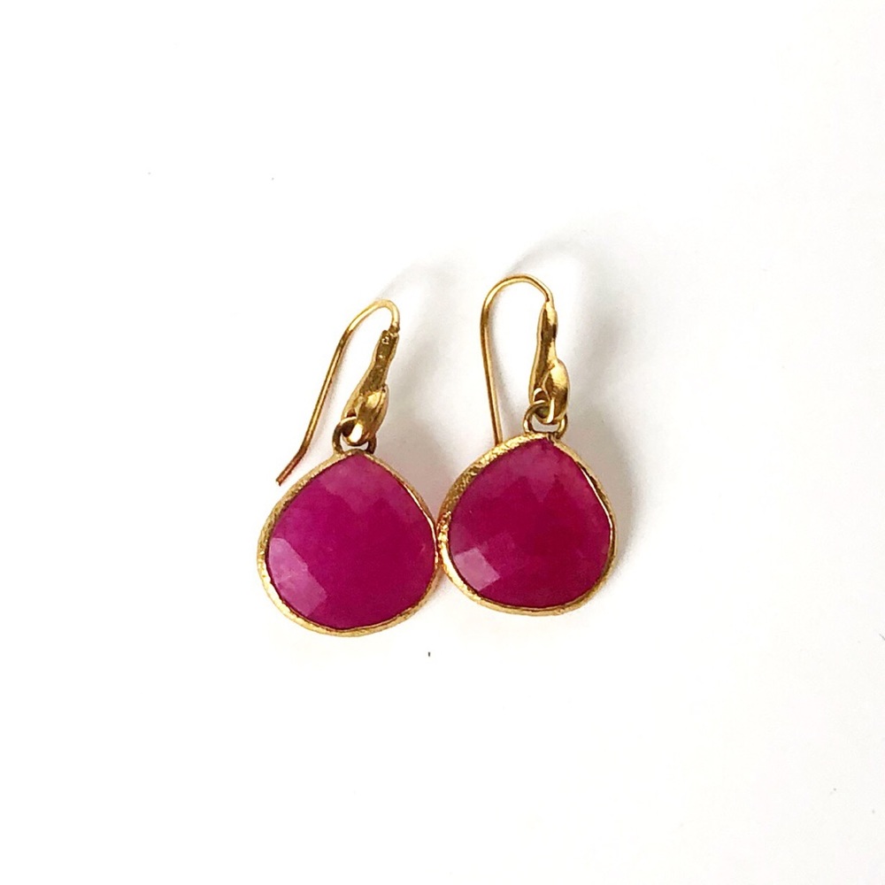 Stella & Dot Serenity Small Stone Drop Earrings